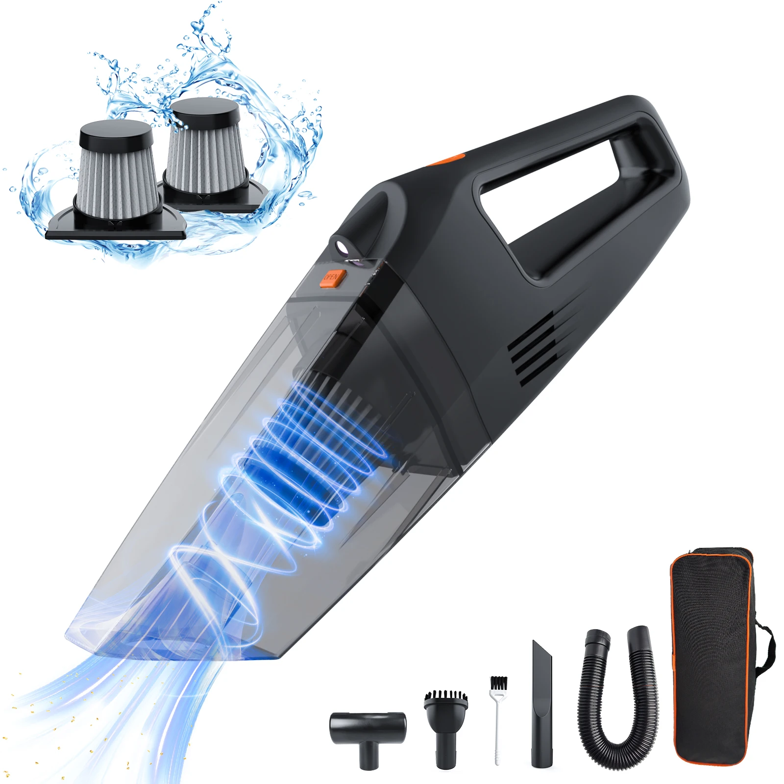 2023 NEW Cordless Handheld Vacuum Cleaner with LED Light Lightweight Rechargeable Portable Car Mini Vacuum