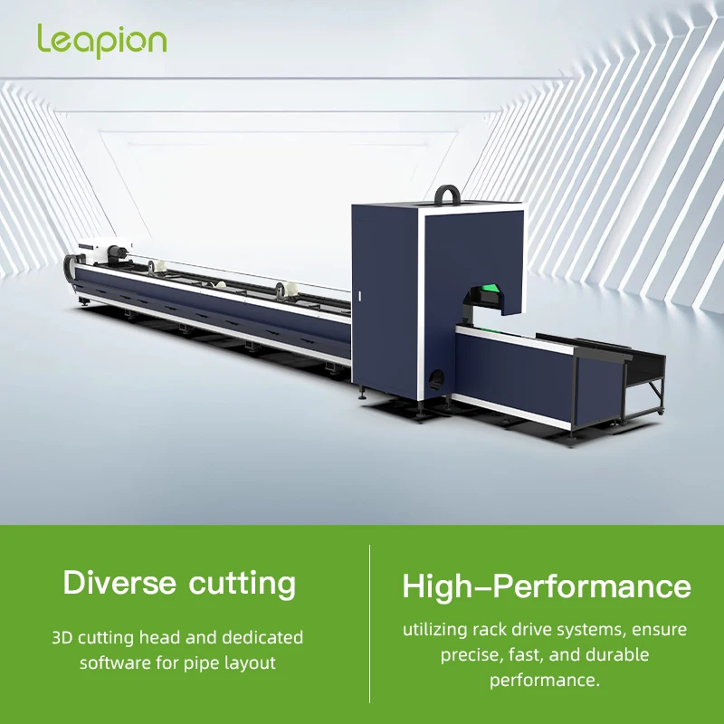 High Performance Laser Tube Cutter 3000w 6000w Fiber Laser Tube Cutting Machine