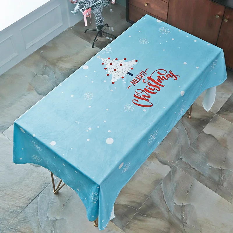Fashion Nordic style square tablecloth cotton linen polyester blended printing household dining table coffee table cloth