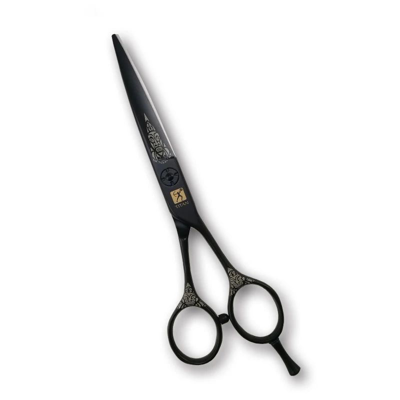 Titan Hair Cutting Scissors Set Colorful Hairdressing Salon  Kit Stainless Steel Professional Customized LOGO Scissors
