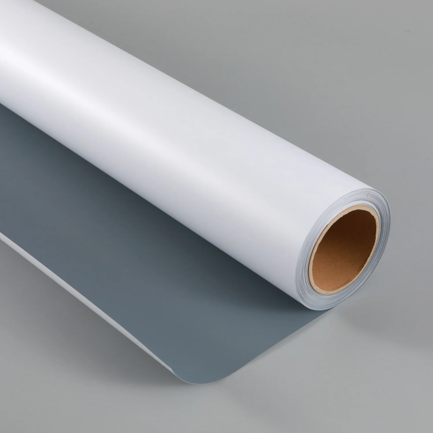 Super Flatness Surface  Roll up Material Grey Back Film Rolls for Printing and Hanging
