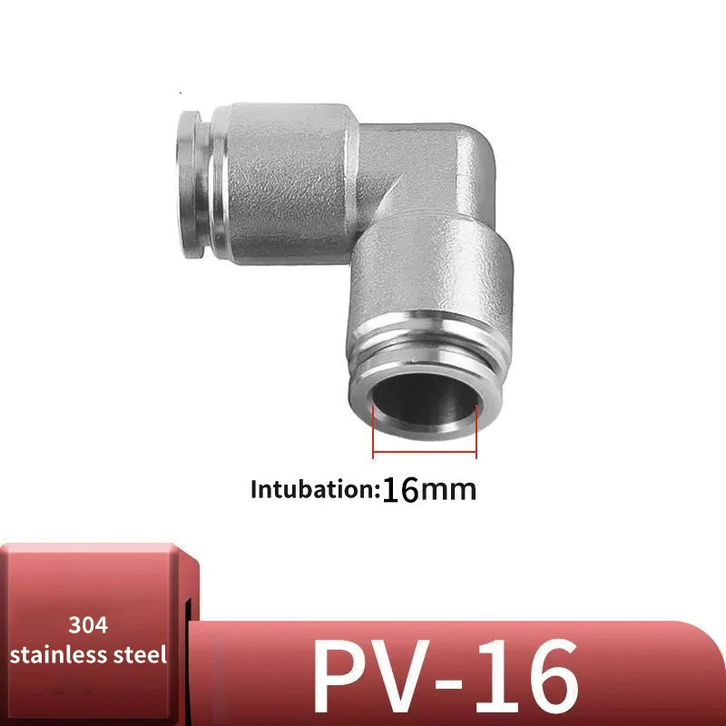 Pneumatic Fitting Manufacturer Quick Wring Joint Pneumatic Compression Copper Locking High Speed Pneumatic Fittings Elbow