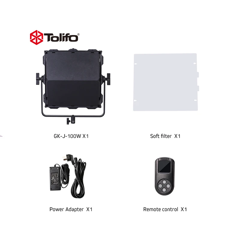 Tolifo Hot Sale High Quality Studio Led Panel Light 3200-5600k Video Equipped with LCD screen