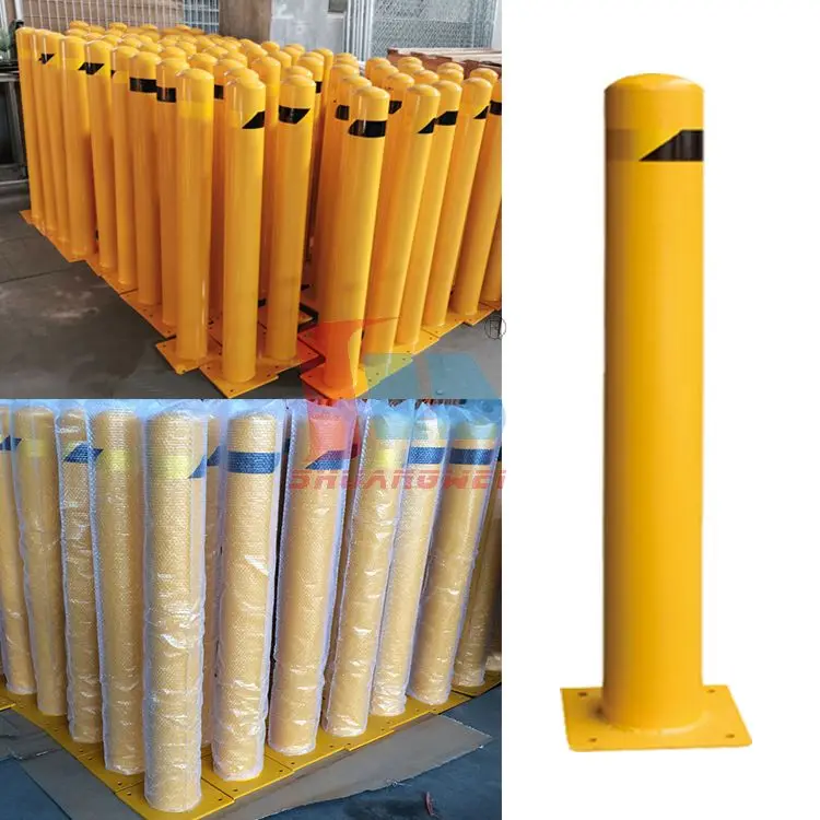 Outdoor Security Street Roadway Sidewalk Car Parking Lot Traffic Barrier Safety Bollards For Roadway Seperatoration/Car Station