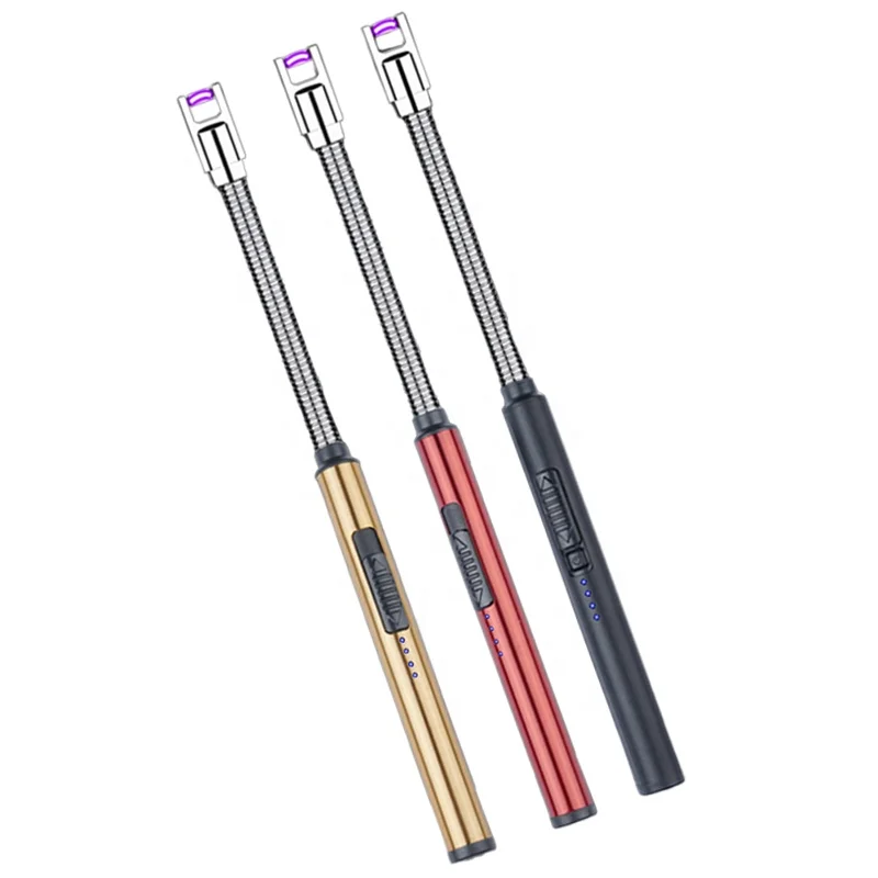Multifunctional Rechargeable Electric USB Long Flexible Neck Arc Lighter USB Charging Candle Gas Coils Cigarette Lighter