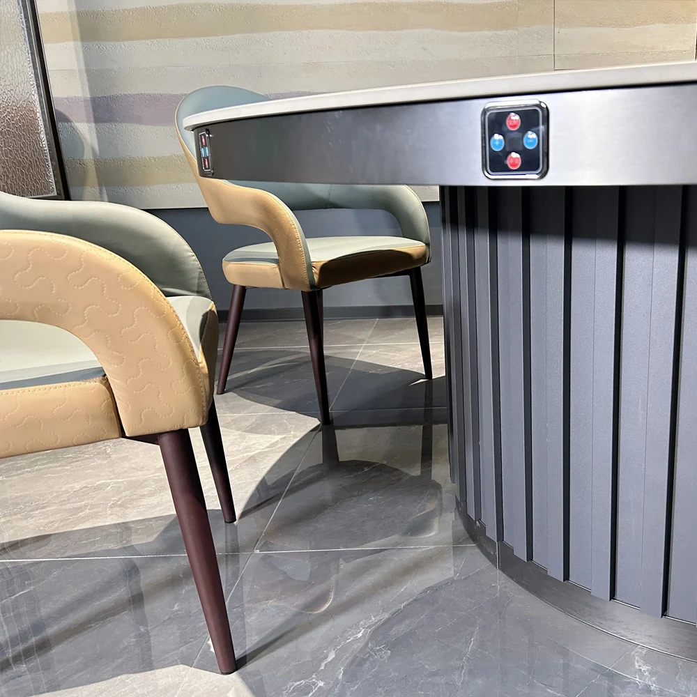 Zhuoyue DDYZ01 Contemporary Elegant Convertible Dining Tables antique round rotating dining table set