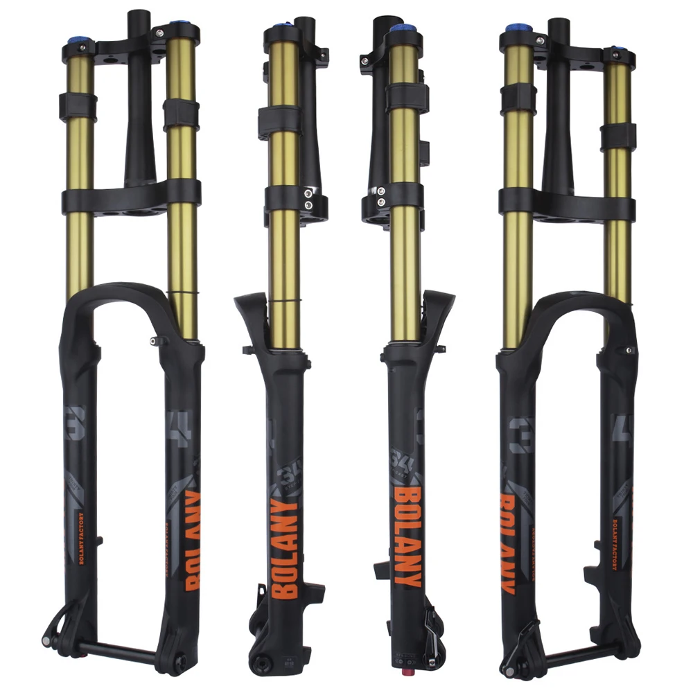 MTB  Fork Double Shoulder Rebound Adjustment  Mountain Bike Air Fork 27.5/29 Inch DH  XC AM Bicycle Suspension Front Fork
