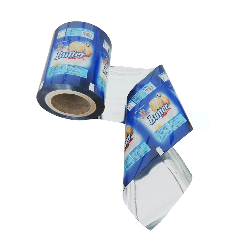Cookie plastic food packaging roll film with aluminum laminated film
