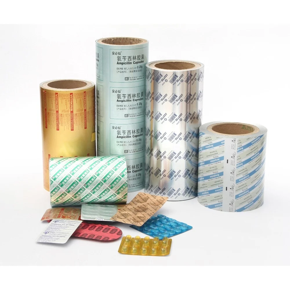 China aluminum foil custom pharmaceutical blister aluminum foil PTP aluminum foil