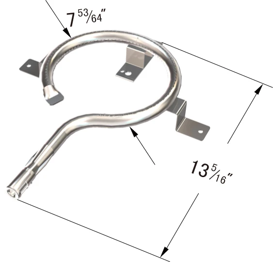BBQ-Element Stainless Steel Grill Burner Tubes Replacement Replace parts Porcelain Steel Heat Plate