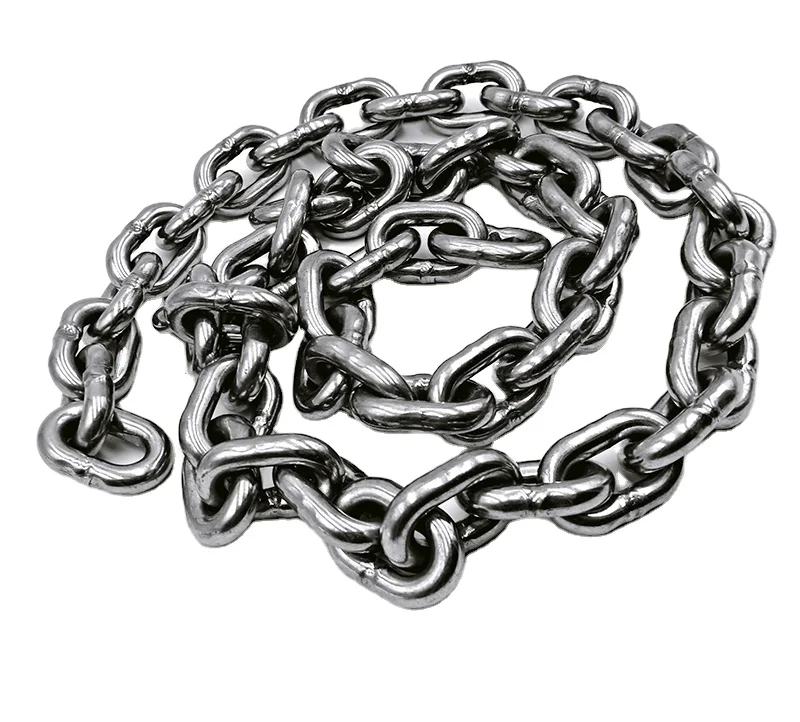 SHENGHUI  shackle length of anchor chain meant by veering 316 Stainless Steel Boat Chain Din 766 Chain
