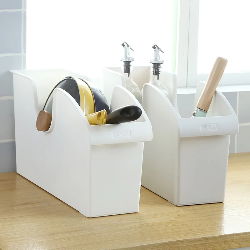 Home Furnishing Reception Series Kitchen Shelves Storage Pot Lock Seasoning Multifunctional Bathroom Cosmetics Storage Box