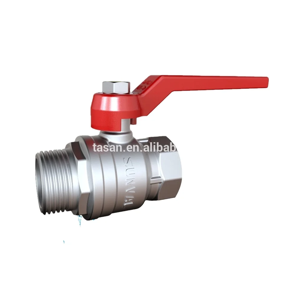 Латунный шаровой кран S1167 05 0,75 дюйма с никелированной резьбой BSP 600 wog