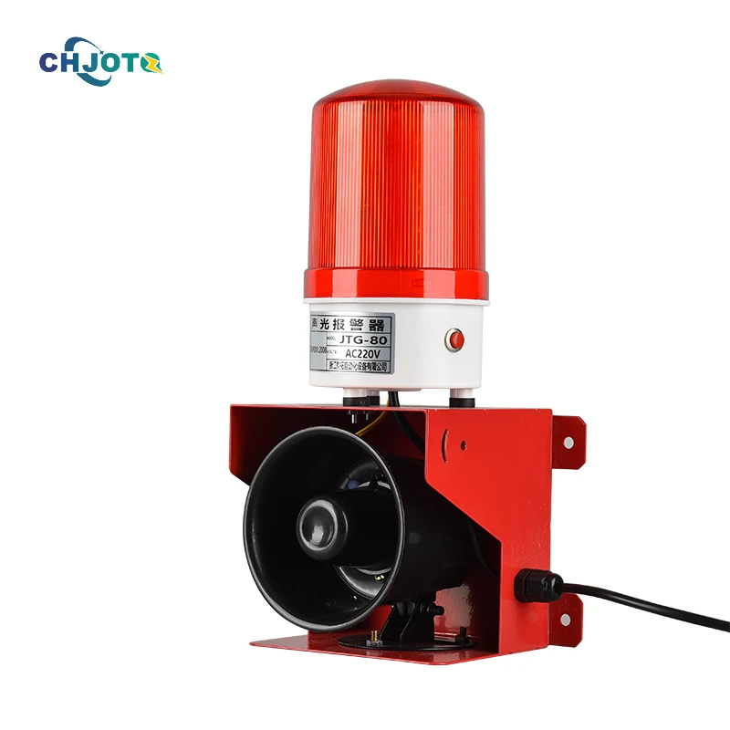 Smoke sensor Alarm warning light Industrial Horn Siren Emergency Light AC 220V Red LED Flashing Strobe Warning Lights