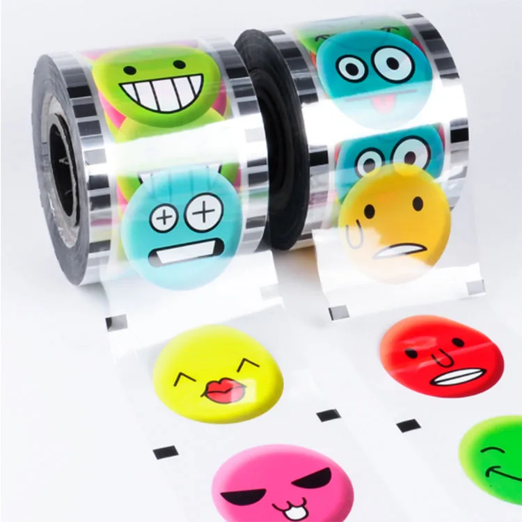 Custom transparent gravure printing Food Grade plastic cup sealing roll film