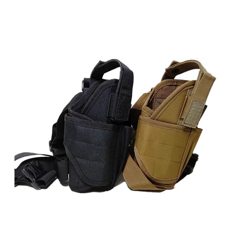 Black Nylon Outdoor Men Tornado Tactical Drop Leg Pistol Holster Utility Tactical Military Holster for Pistol Handgun
