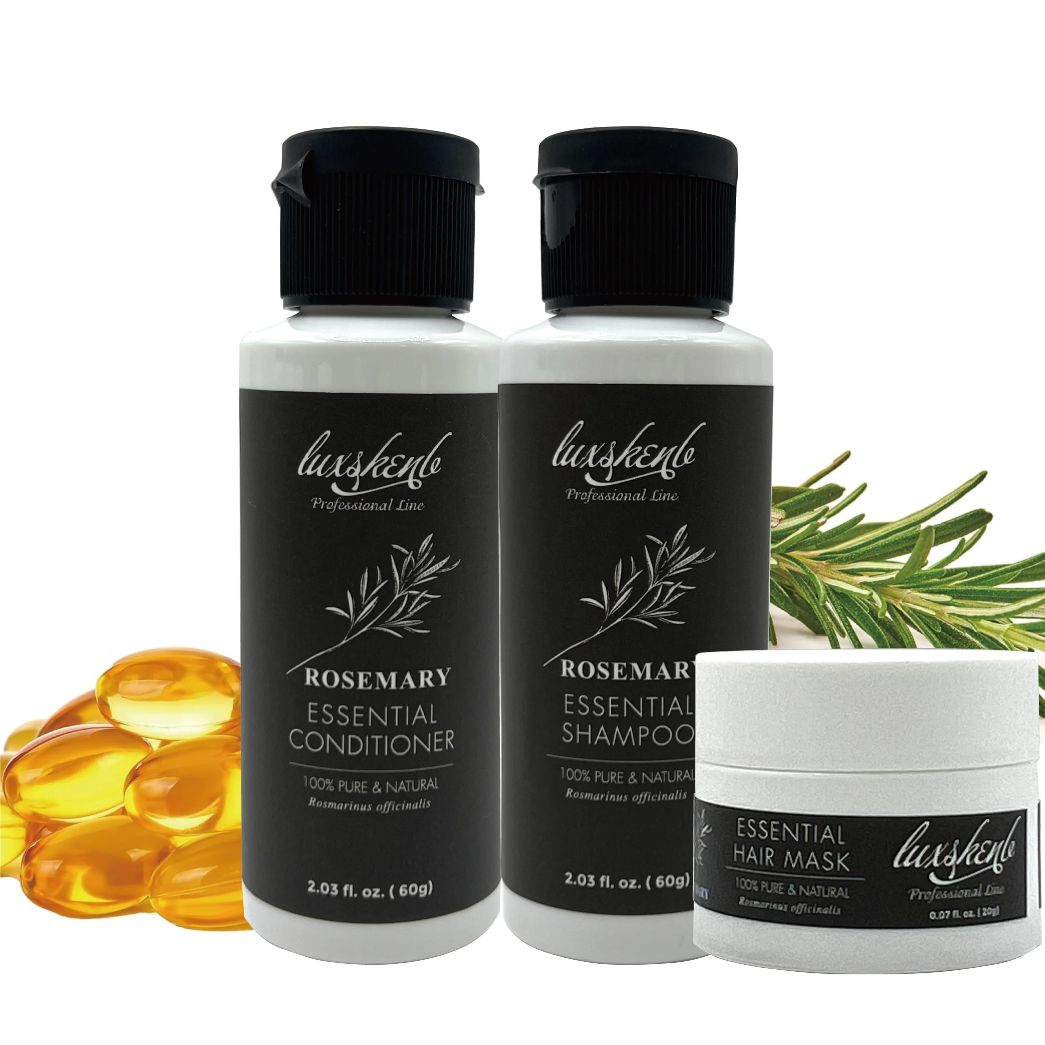 Indian Collagen Ginger Oil Hair Growth Stimulating Shampoo Hair Treatment Stronger Rosemary Tea Tree Hair Loss Shampoo