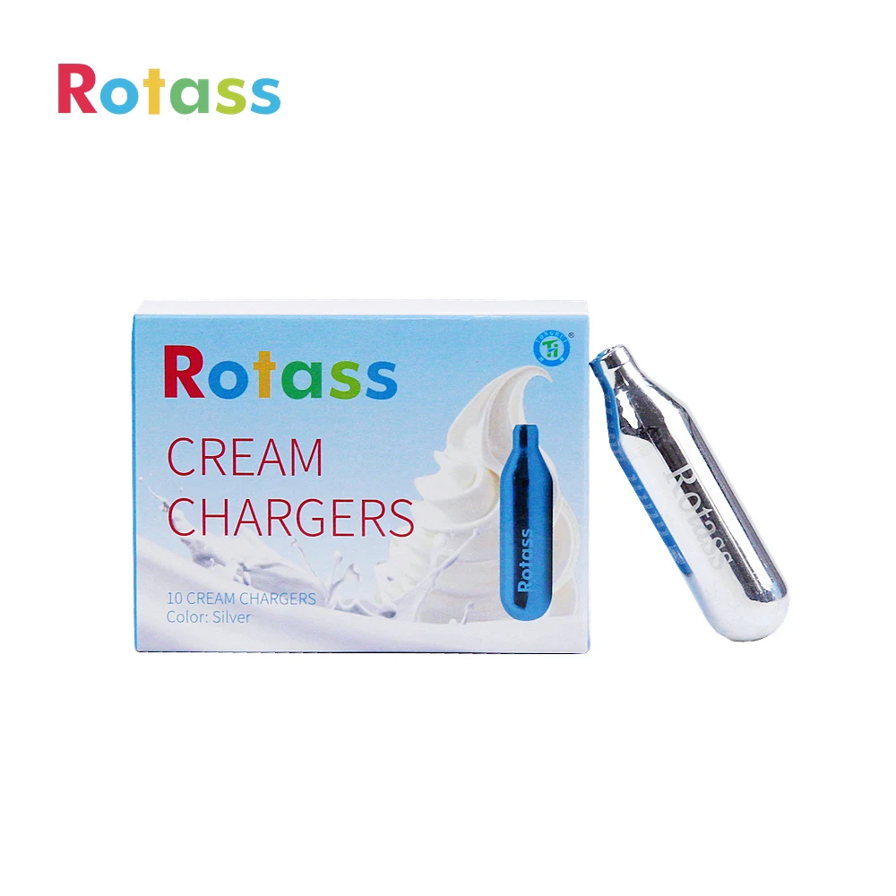 Rotass CE Food grade 10 pack 24 pack 8g Whipped cream cartridge whip cream chargers