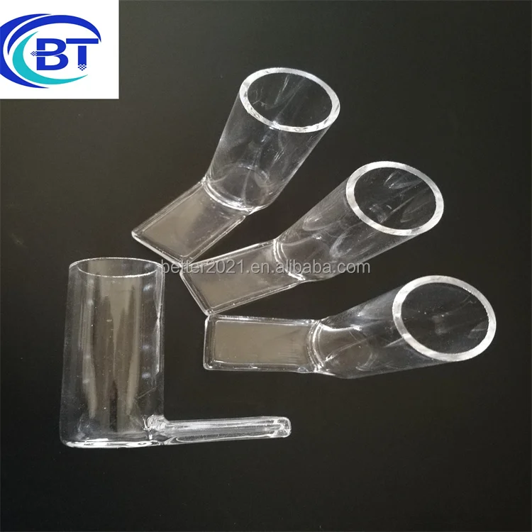 gas inlet glass tube (t shape long one)    quartz electric heater tube