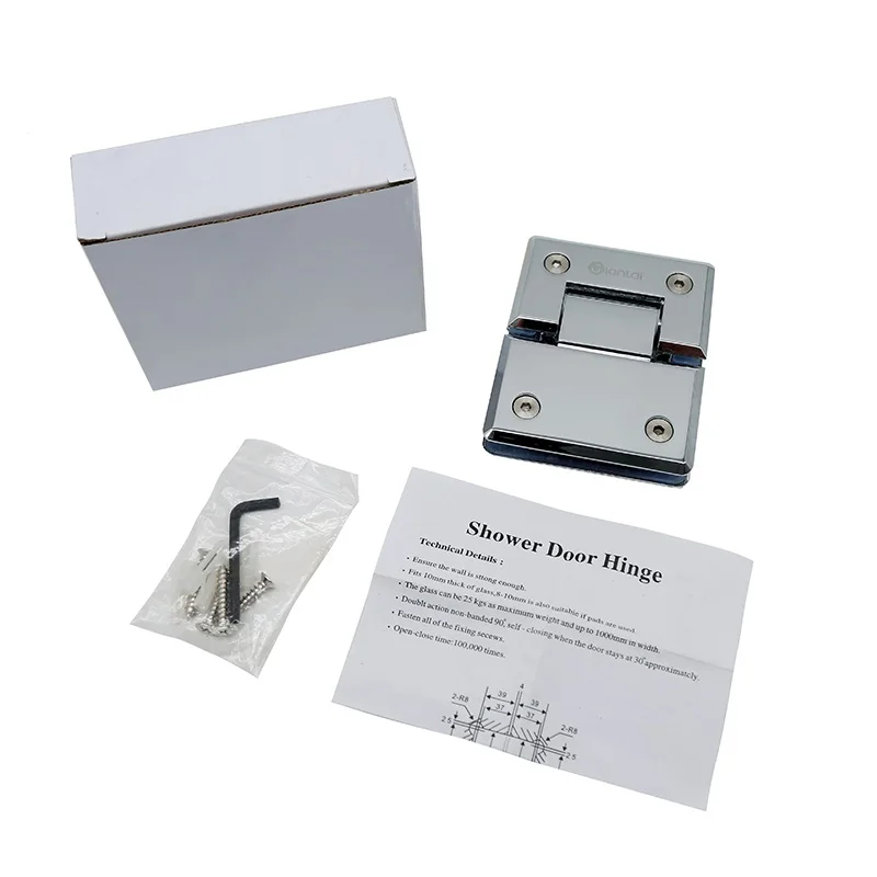 Wholesale glass fittings clamp 180 degree zinc alloy shower hinge