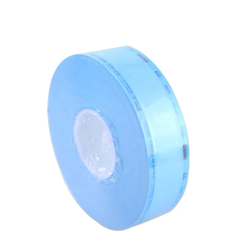 Medical supply  sterilization package flat reel pouch for EO/Steam sterilization