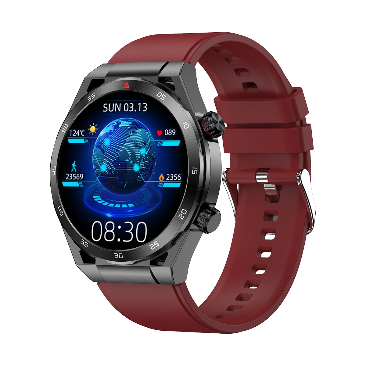 Best Smart Watches T80 HBand App Control Answer Call Round Big Screen With Encoder Smart Digital Watch Pro Max