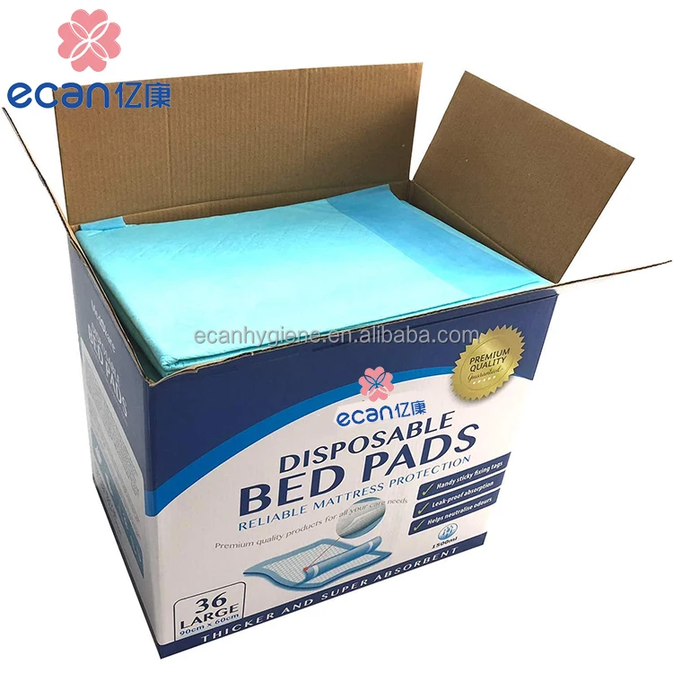 Heavy Absorbency Quilted Fluff And Polymer Disposable Incontinence Underpads  Great Protection For Beds Furniture Surfaces