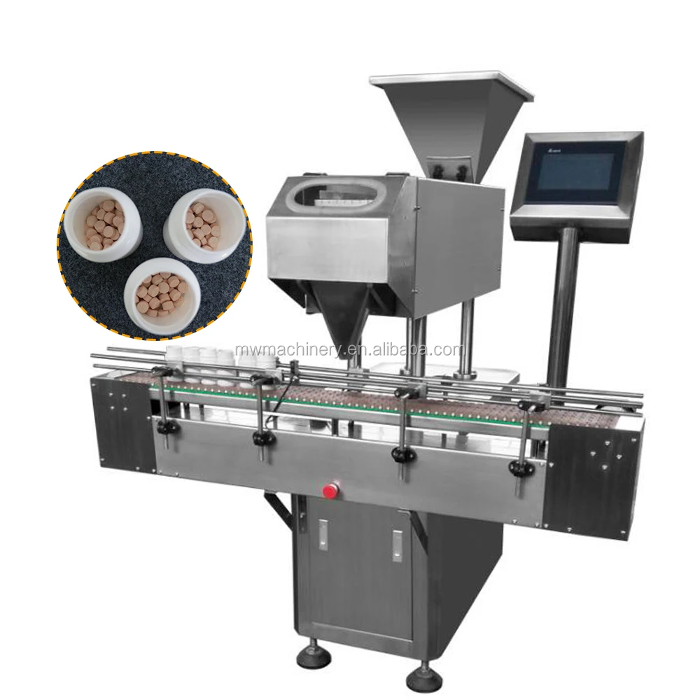 GMP Standard Electronic Multi Channel Bottled Edible Vitamin Pill Candy Tablet Capsule Counting Machine Tablet Counter