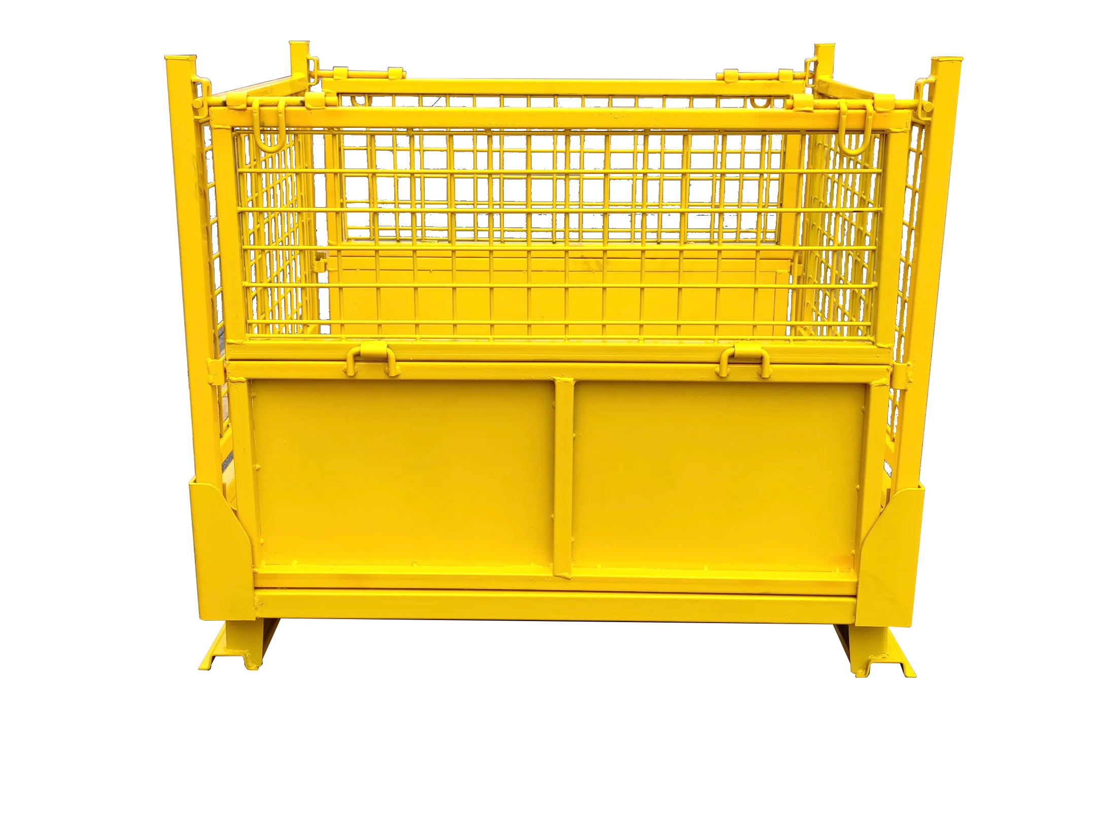 Q235 Material Heavy 1200kg Best Quality Warehouse Pallet Collapsible Metal Storage Rack Storage Cage Wire Mesh Container Pallet
