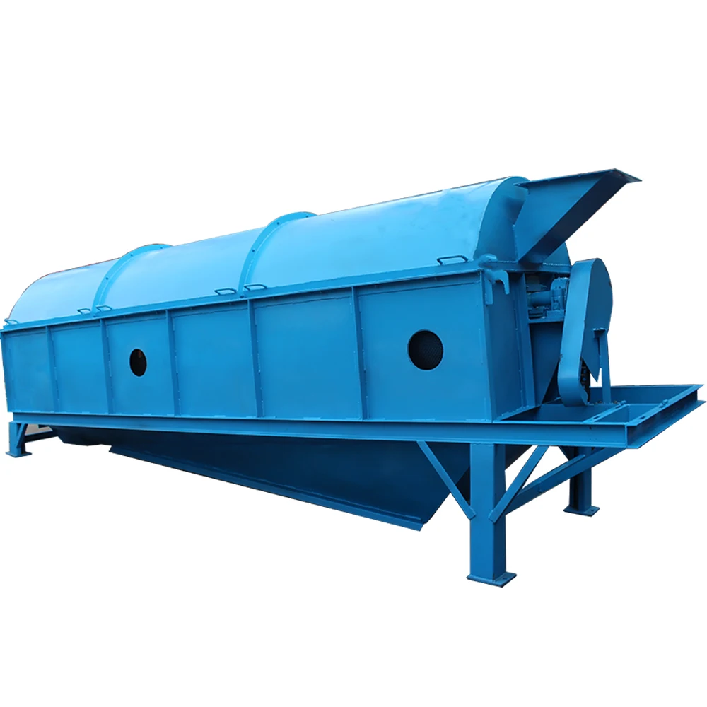 Industrial rotating trommel screen rotary large trommel screen shaftless for sale