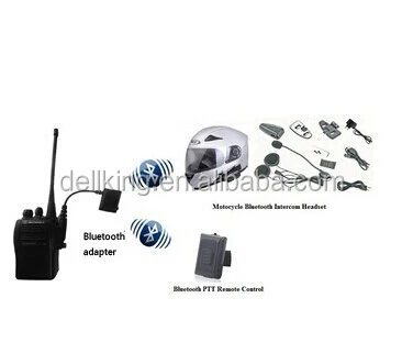 Newest Bluetooth audio ptt adapter dongle for walkie talkies two way radios Customized Bluetooth adapters for motorola hytera