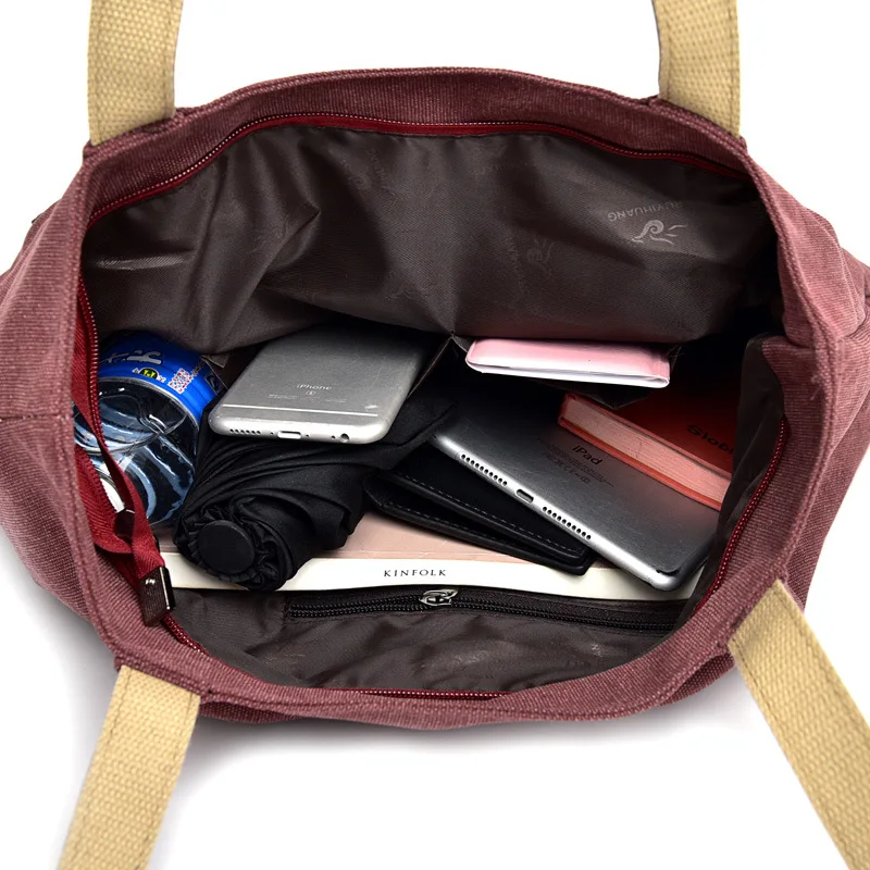 Fashion Daily Purse women Top Handle Shoulder Tote Shopper Women Canvas Handbag sacs a main femme