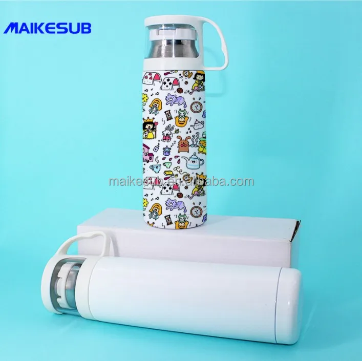 Double wall stainless steel vacuum flask sublimation flask with transparent lid