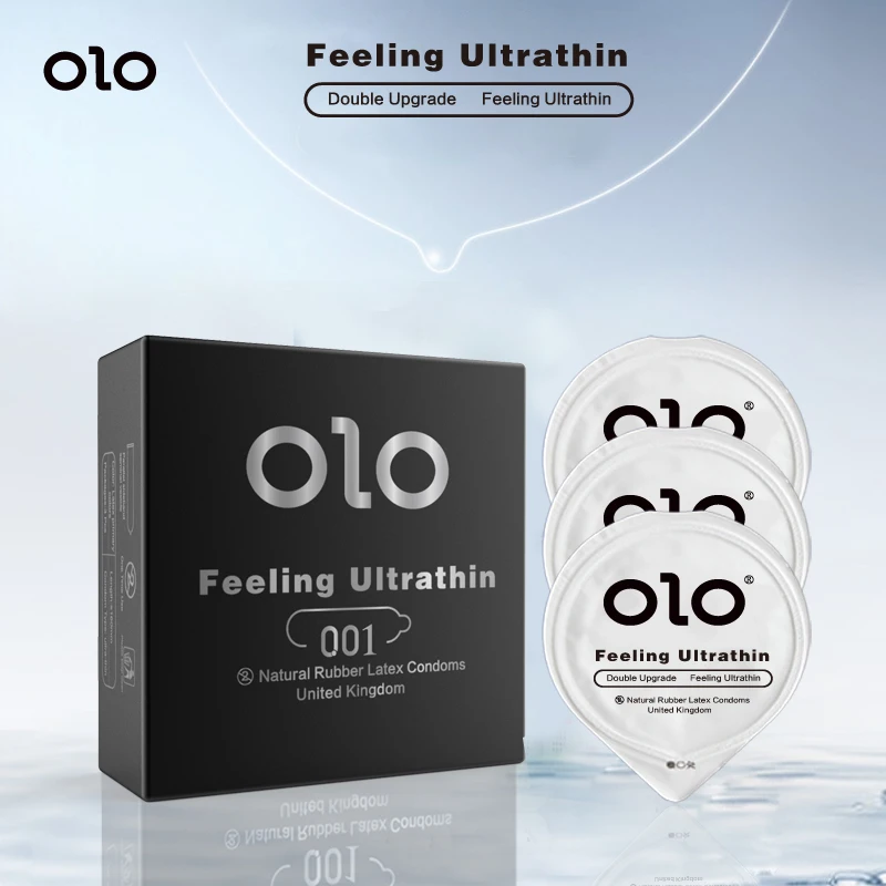 Boxed Olo 0.01 Condom Ultrathin Waterborne Polyurethane Kondom Penis Private Label Condom Adult Sex Product For Men