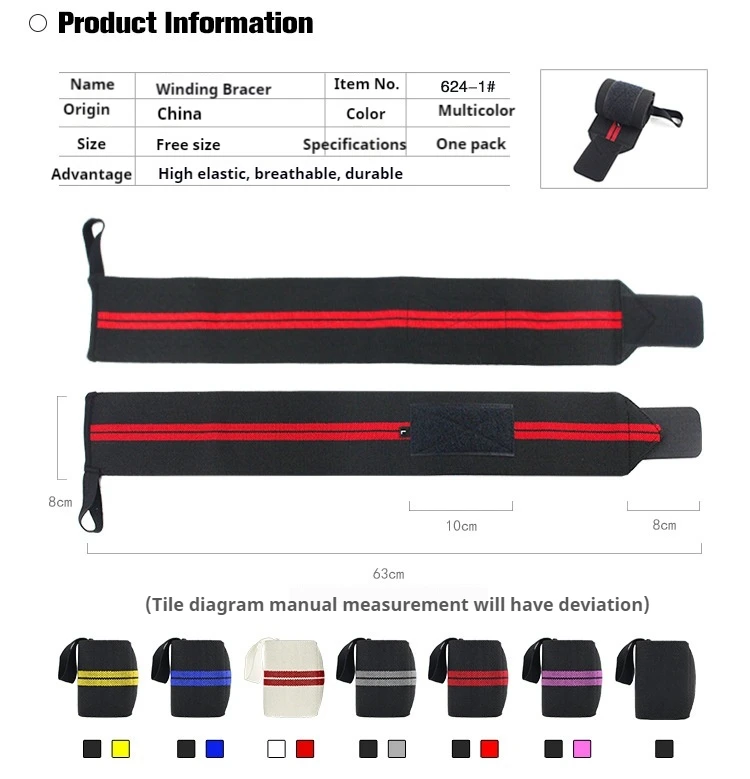 Popular Custom Logo Elastic Adjustable Neoprene Wristband Fitness Gym Wrist Support Tennis Badminton Work Wrist Wrap