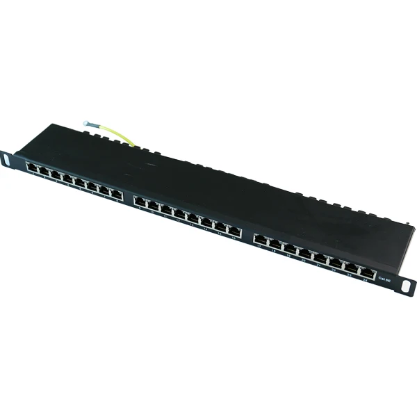 FTP Cat.5e/ Cat.6 0.5U 19' 24 Port Patch Panel Rack-Mount Wall-Mount Network Cable Management Cabinet