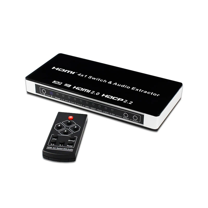 Версия 2 0 HDMI переключатель с аудио 4-в-1-выход
