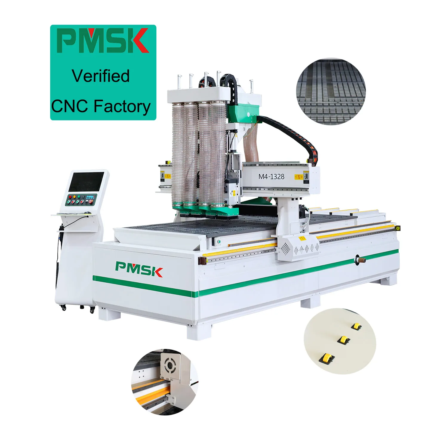 4 Axis Spindle With Computer Control Board Furniture Woodworking Atc Cnc Router Machine
