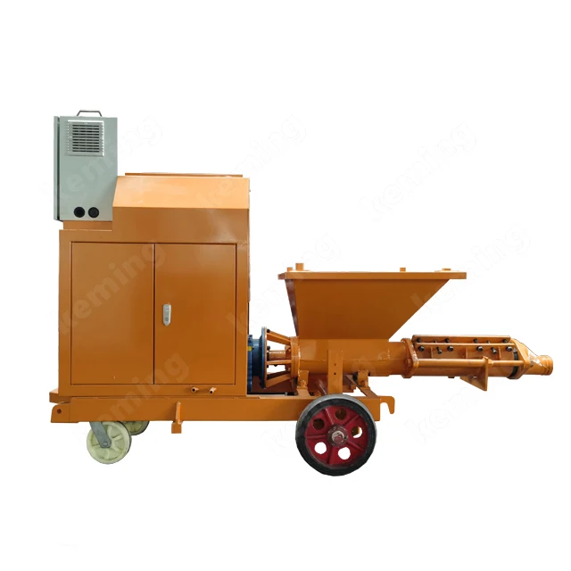 small scale screw wet concrete spraying machines coarse mortar plaster rotor and stator