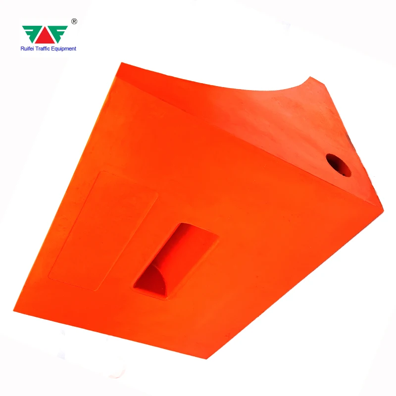 Factory Supply Good Quality PU Material Car Wheel Chock for Parking Equipment Handling Trailer Wheel Chock