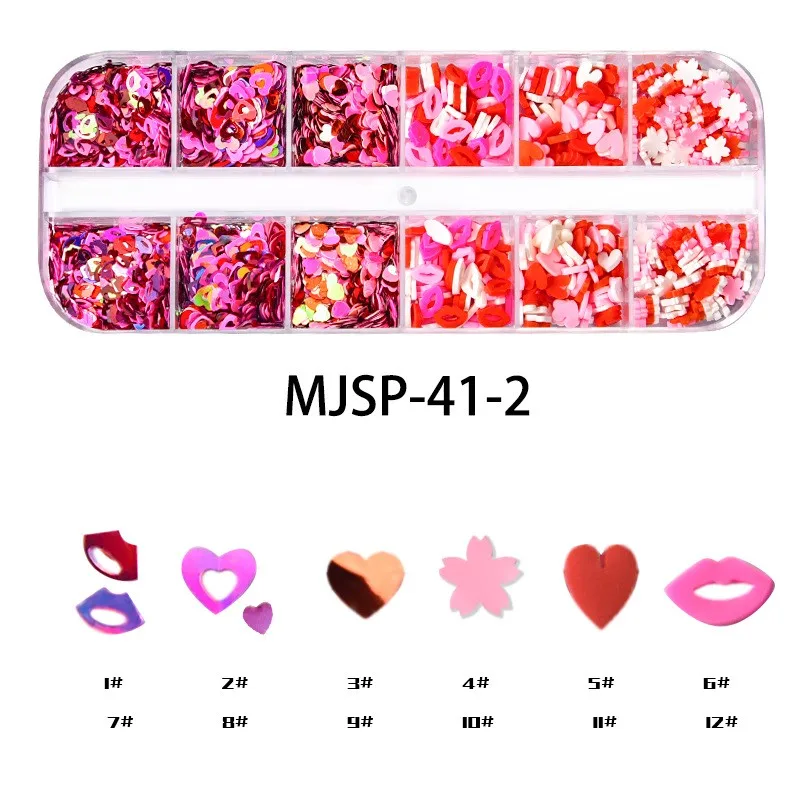 Nail Art Custom shape polymer clay slices san valentin Sprinkles for Slime Nail Art Resin Crafts and DIY Crafts Accessories