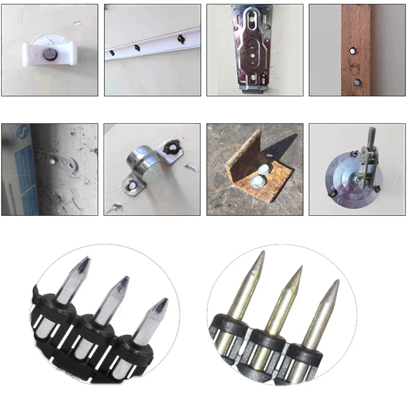 toua 32MM gas nail for concrete steel gun nail Plastic Strip Gas Drive pins Concrete steel Nails gas actuated