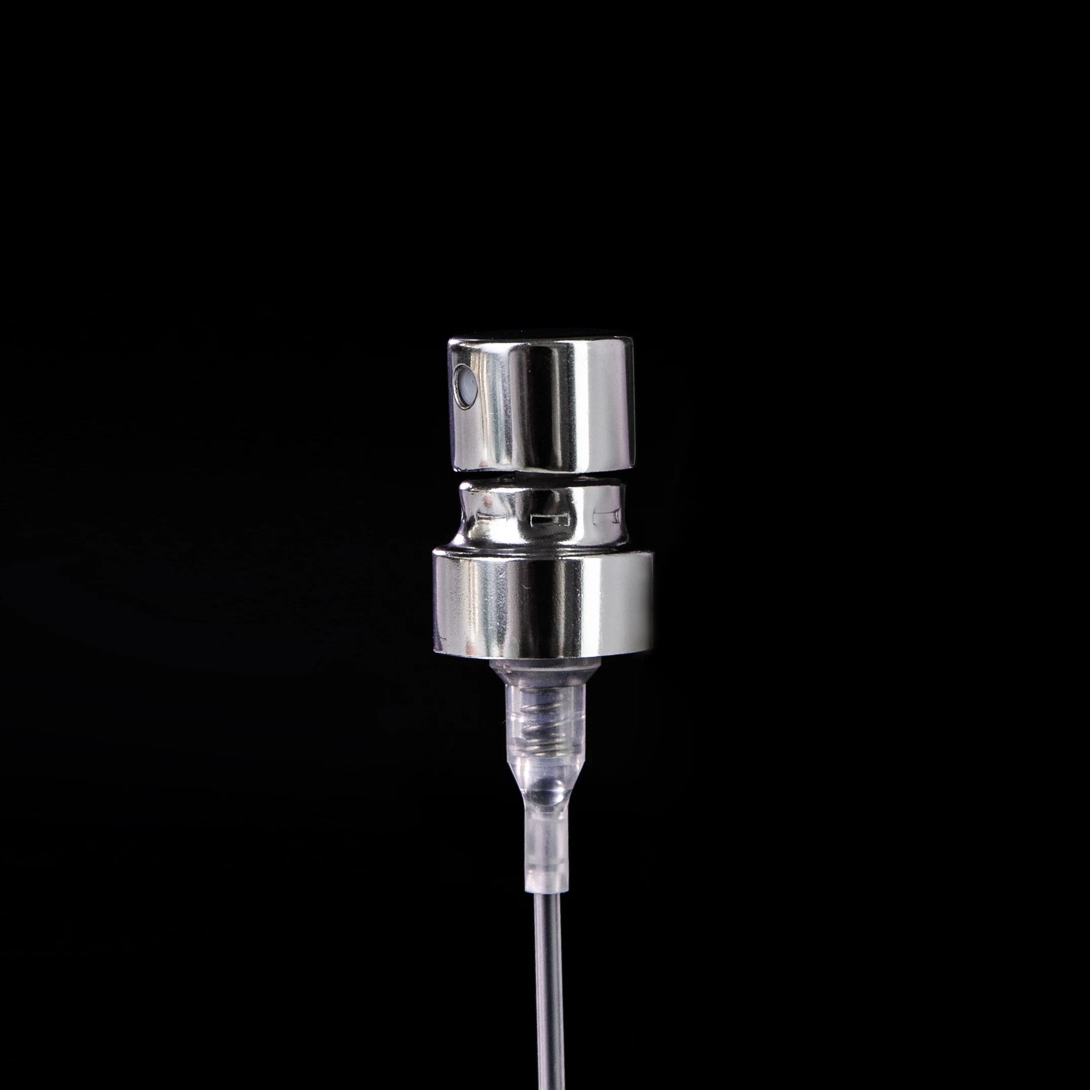 13.5mm Crimp version manufacturer mist perfume sprayer pumps with Matte white paint anodized aluminum dust cap