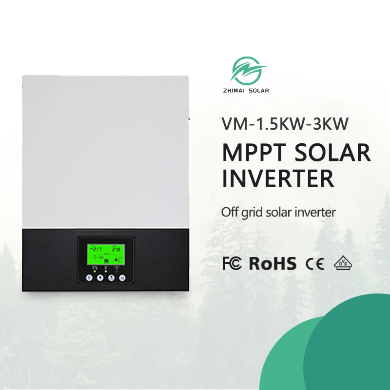 DC-AC Pure Sine Wave Inverter 1.5KW 3KW 1500w 3000w with Input AC PV Generator Compatible 2 Mppts