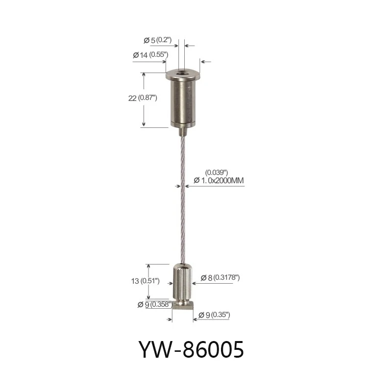 High Quality suspension kits system Wire Rope Sling For LED Sign