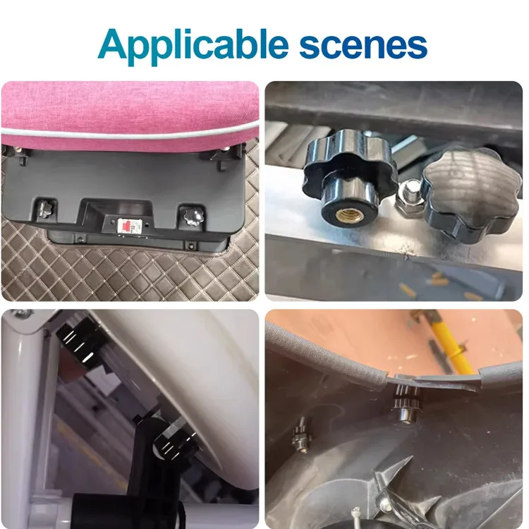 Plastic Handle Through Hole Knob Thumb Nut M4 M5 M6 M8 M10 M12 Tightening Knob Nut