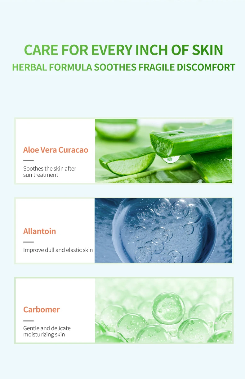 SEOMOU Hot Selling Moisturizing Aleo Vera Gel Soothing Gel For Skin Lightening And Repairing After-Sun Skin
