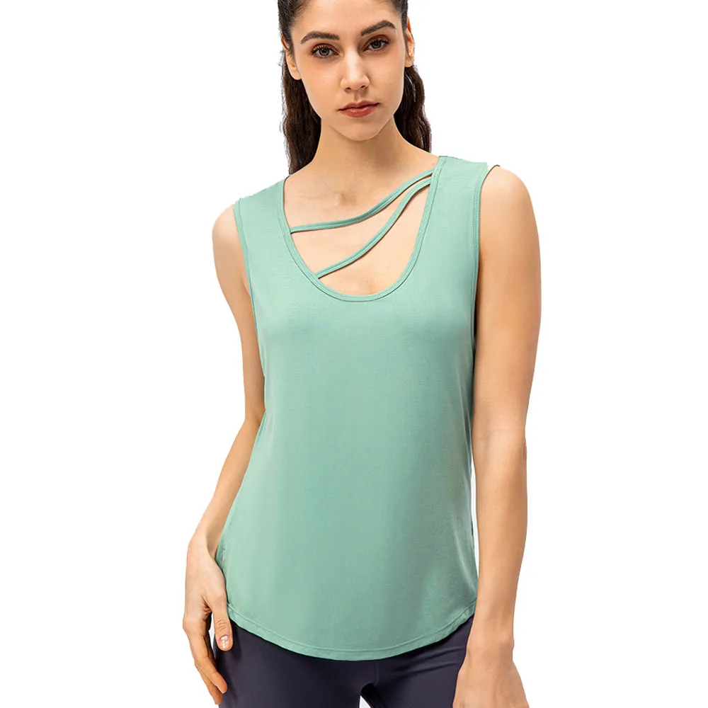 Women Comfort Quick Dry Fitness Workout Training Sports Running Tank Tops