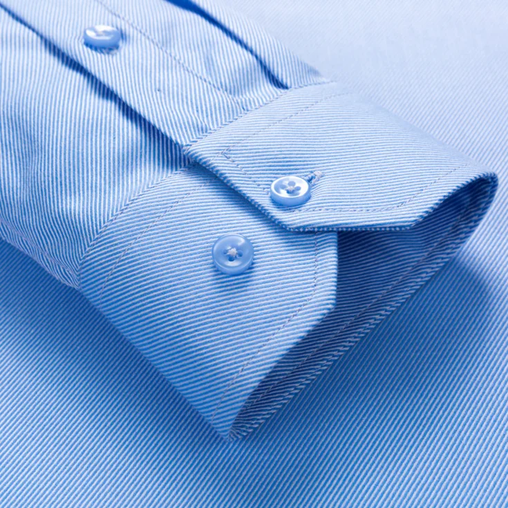 100% Silk Office Formal Shirts White for Men Long Sleeve Dress Shirts Slim Fit Custom OEM ODM Solid Full Sleeve