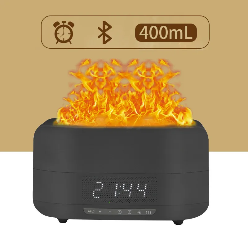 Smart Household Table Electric Ultrasonic DC Charge Fragrance Aroma Essential Oil Simulation Flame Aromatic Diffusers